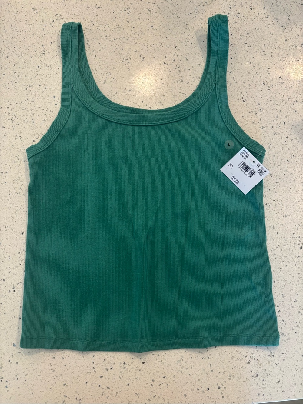 American Eagle Outfitters Teal Ribbed Tank Top
